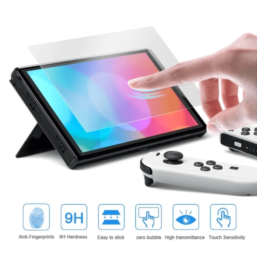 ฟิล์มกระจกนิรภัยกันรอยนิ้วมือ DOBE TNS-1156 สำหรับ NINTENDO SWITCH OLED